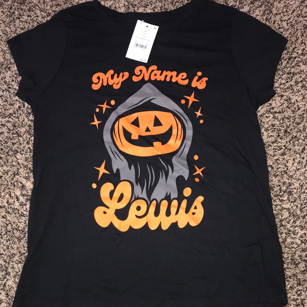 Black Halloween Graphic T-Shirt Girls | NWT